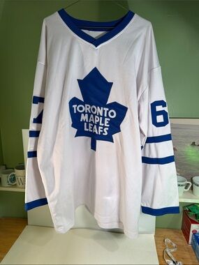 Toronto Maple Leafs White & Royal Blue Hockey Jersey
